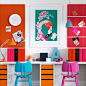 白茶™ » 简单家居生活杂志 » 22款色彩艳丽的书房设计