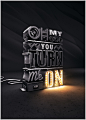 Turn Me On : My take on the extremely over done and common practice of EXTRUDED 3D TYPE. PS + C4D