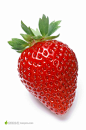 一个草莓白色背景素材