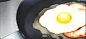 二次元 美食食物 动图gif 动漫里的美食 煎蛋 吃货福利
