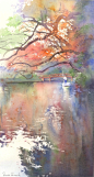 春崎干太，来自日本的水彩画家。。