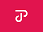 T + J + P pink colorful creative logo icon illustration smart logos logo designer logo icon identity branding clever logo monogram design smart logo logo design tj tp jp tjp