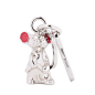 LOEWE Mouse Charm Palladium/Red all