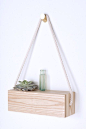 hanging shelf // could be a DIY project.: 