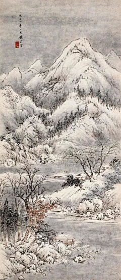 满天飞舞的雪采集到中国画
