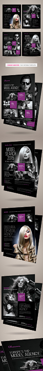 Model or Talent Agency Flyers on Behance