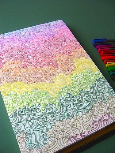rainbow doodles....I...