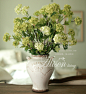 木绣球配陶瓷白色花瓶套装 欧式仿旧花器 仿真花整体花艺 小清新-淘宝网