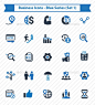 Business Icons - Blue Series (Set 1)