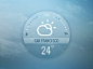 Dribbble - Weather widget by InnovationBox