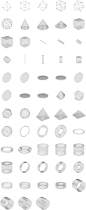 232张超薄透明玻璃材质3D立体几何图形PNG透明图片 B2021061702-淘宝网