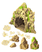 Cave entrance and stones by ~Ainama on deviantART