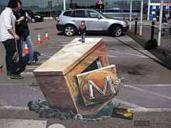 小刀出鞘采集到3D街头艺术绘画作品