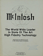 McIntosh The World Wide Leader in State of the Art Hifi T. Brochure / Catalogue | McIntosh | Brochures + Catalogues | Hifi Literature | Spring Air