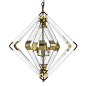Spiral Diamond Chandelier by Nellcote Studio.:
