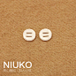 NIUKO 服装设计辅料2眼加厚白色衬衫纽扣子时尚简约针织内衣钮扣-淘宝网