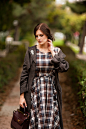 vintage plaid dress hebern style (2)