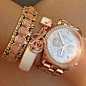 Marc by Marc Jacobs Henry Chrono watch in rose gold