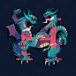 type monsters creatures A-Z alphabets mythology Folklore Character design  Legendary 36 days