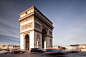 建筑结构,城市,建筑,路,运输_533876537_The Arc de Triomphe in Paris, France._创意图片_Getty Images China