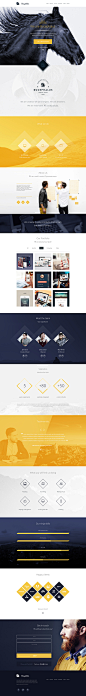 Bucephalus : One page PSD Template.