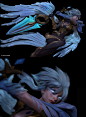Dawnbringer riven ( with short tutorials), vahid ahmadi : Hello guys ,Dawnbringer riven is completely modeled and rendered only using zbrush and rendered in zbrush using bpr render and final composition and touches 
with photoshop. concept is by chengwei-