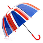 英伦风！时尚创意伞国旗双层巴士阿波罗透明伞长柄蘑菇雨伞公主伞