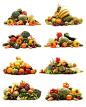 十堆水果蔬菜图片