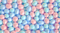Background with sea pebbles and beads. : Background with sea pebbles and beads.