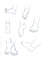 #人体 足の組み合わせ - 画画的konomi的插画