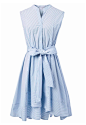 Summer Bliss Blue Stripes Flare Dress - Retro, Indie and Unique Fashion