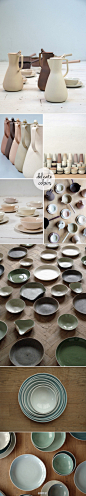 荷兰Eindhoven艺术大学的学生Kirstie van Noort创作的陶瓷器皿。via：http://t.cn/a3jfiE