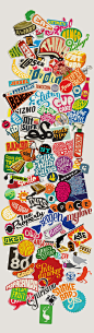 Sticker Typography : My sticker book