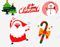 一组圣诞节卡通图案 节日气氛 装饰品 元素 免抠png 设计图片 免费下载 页面网页 平面电商 创意素材