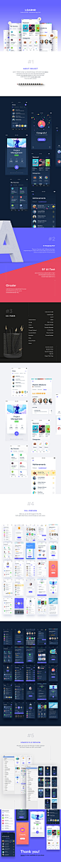 Learnr - Online Courses Educational App UI Kit : Learnr is an online courses educational app ui kit designed using sketch app software. 