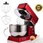 Amazon.com: MeyKey Stand Mixer, 600W Tilt-Head Kitchen Electric Food Mixer with 6-Speed Control, 5-Quart Stainless Steel Bowl, Dough Hook, Whisk, Beater, Splash Guard: Kitchen & Dining