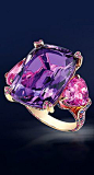 A charming amethyst and pink sapphire High