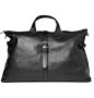 Black Leather Holdall by Mulberry