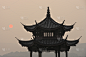 亭台楼阁,中国,西湖,杭州,天空,美,水平画幅,无人,阴影,户外