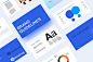 Behance 上的 Blue | Brand Guidelines Template