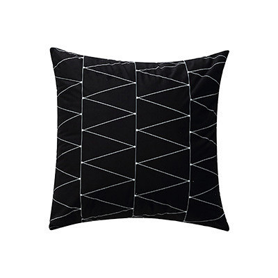 北欧几何现代简约黑白抱枕靠垫条纹格子抱枕...