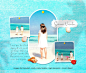 Vacation holiday moodboard collage photo mockup