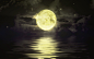 Moon artwork night night sky stars wallpaper (#1219276) / Wallbase.cc