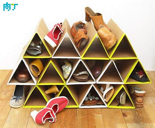 教你用废旧纸箱板DIY家用鞋架收纳图文教...