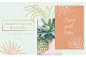 Tropical illustrations and patterns : Warm climate of tropics, bright colours and subtle lines were absorbed into my new elegant set) Illustrations of tropical flowers, butterflies, coconuts, palm leaves and many more will help