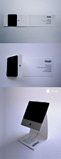 BlickeDeeler • Visitenkarten / Business Cards - Inspiration / Apple iMac Business Card | #Busines...