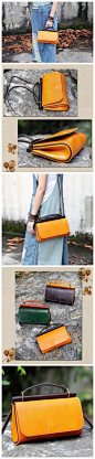 Handmade Genuine Leather Handbag Clutch Small Satchel Messenger for Women 14102 Overview： Design: Vintage Vegetable Tanned Leather Handbag In Stock: 4-5 days For Making Include: Only Handbag Custom: N