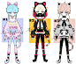 nekomimi adoptable batch open by AS-Adoptables