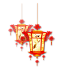 年货节春节新年过年传统中国风喜庆免抠png透明灯笼