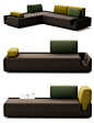 自由组装，功能多多的模块化沙发设计